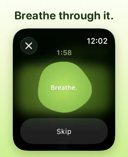 Breathe through it.